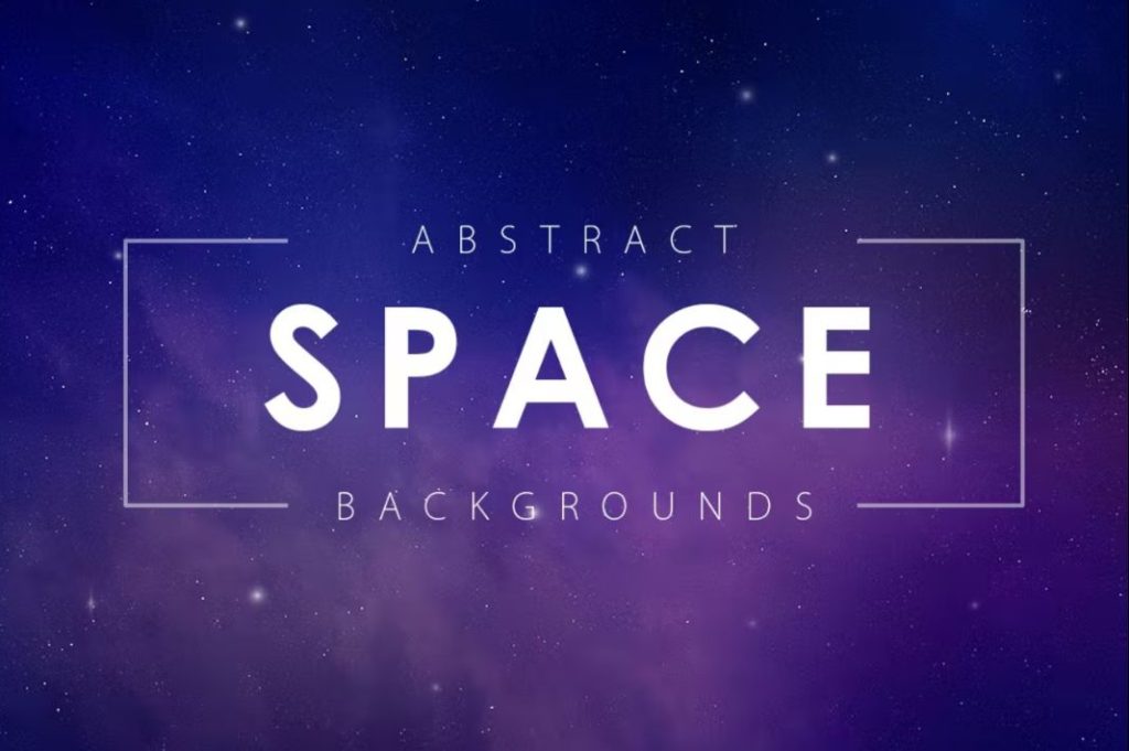 Abstract Space Backgrounds Set