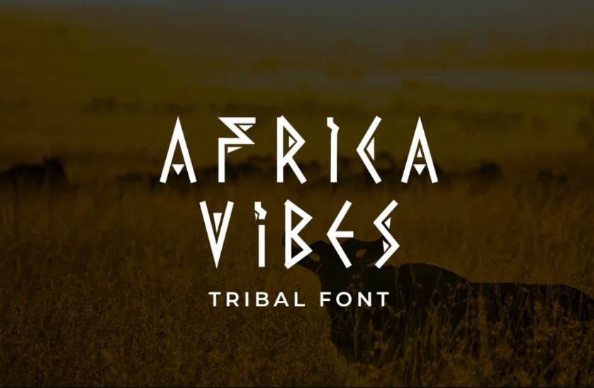 African Tribal Display Typeface