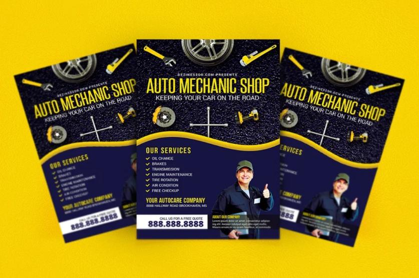 Auto Mechanic Shop Flyer