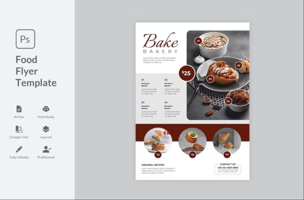 Clean Food Flyer Template