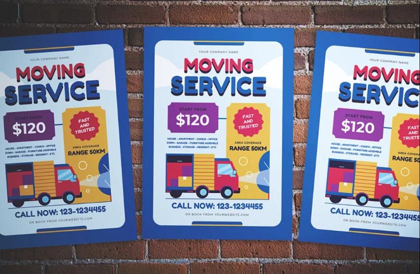 Colorful Moving Service Flyer