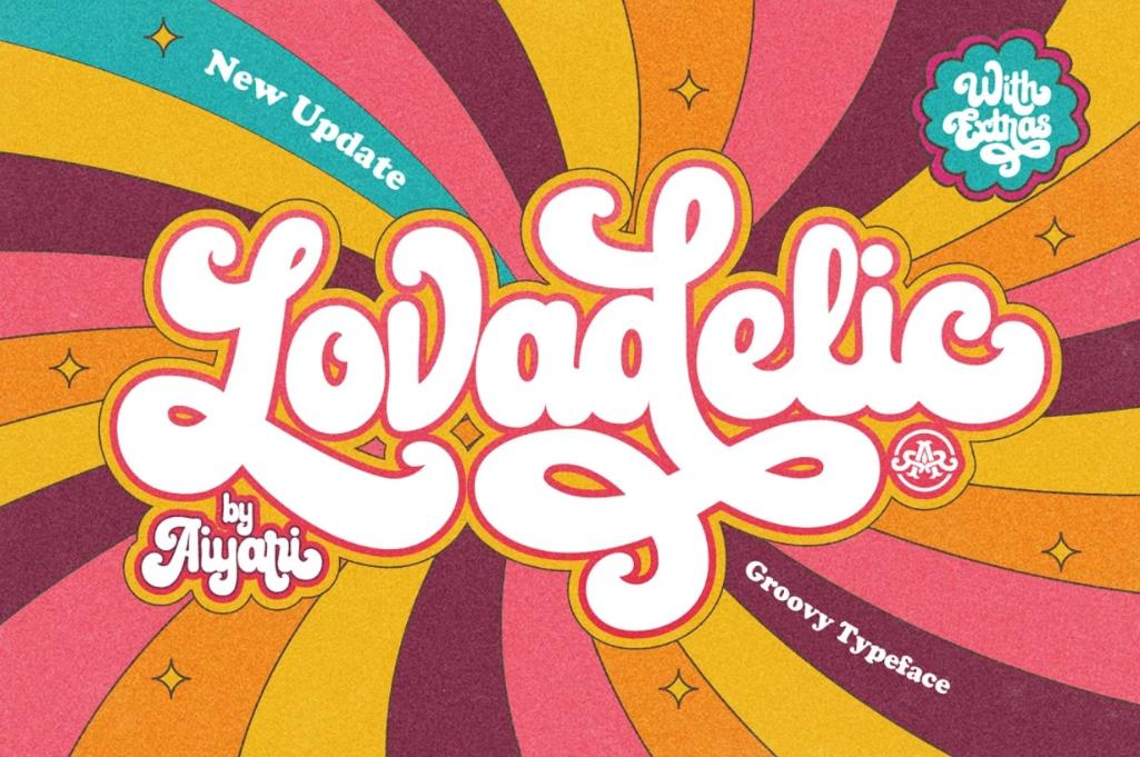 Creative Groovy font Style