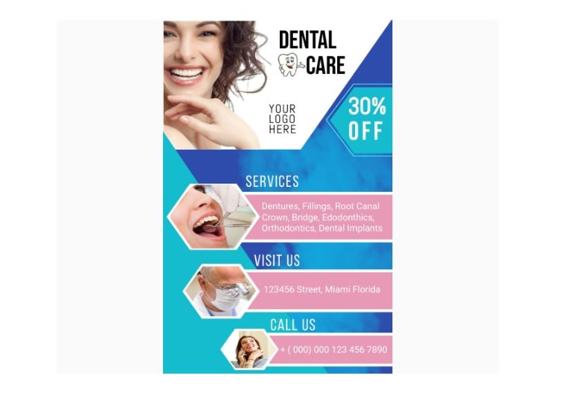 Customizable Dental Care Poster