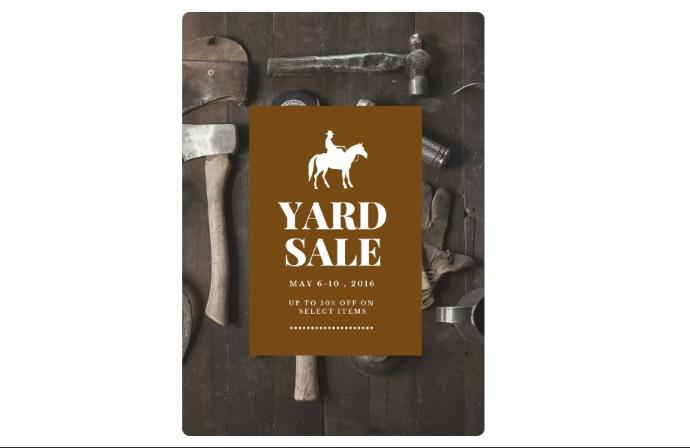 Customizable Yard Sale Poster