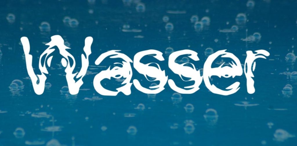 Distorted Water Style Font
