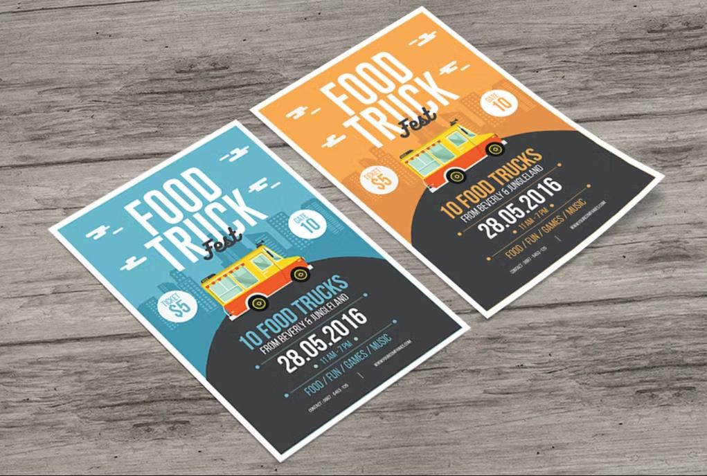 Editable Food Flyer Design