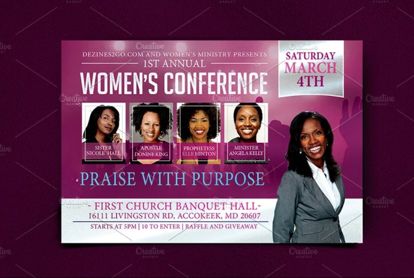 Editable Womens Conference Flyer