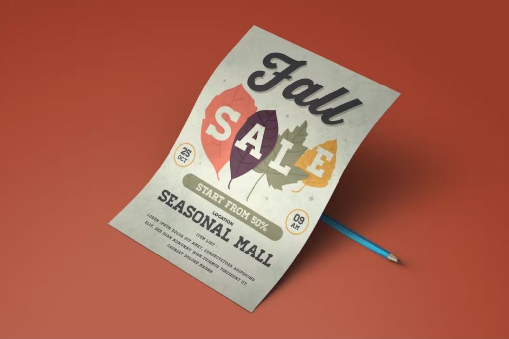 Fall Sale Poster Design
