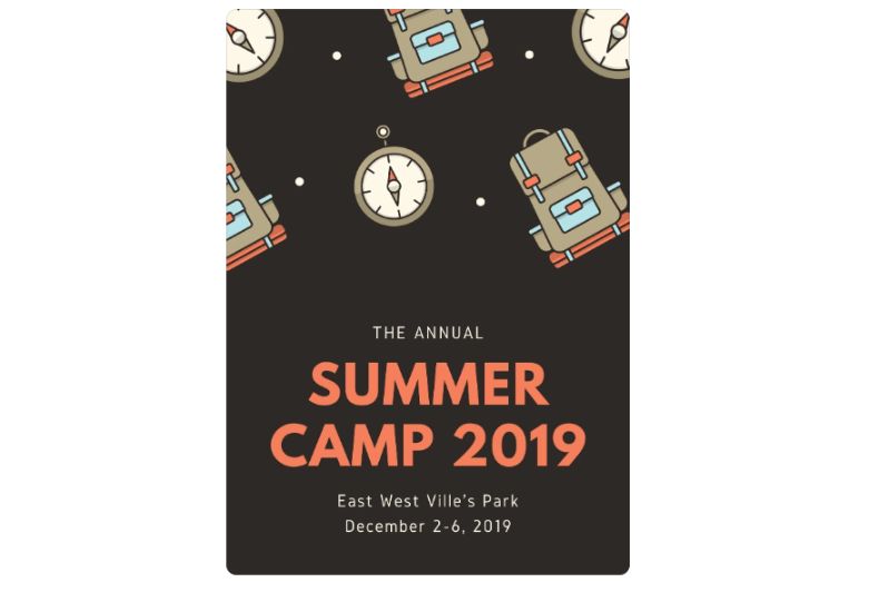 Free Annual Summer Camp Flyer