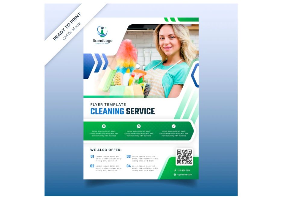 Free Cleaning Service Flyer Design