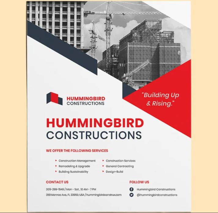 Free Construction Company Flyer