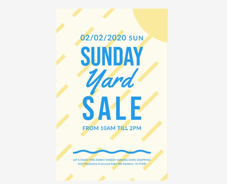Free Customizable Yard Sale Flyer