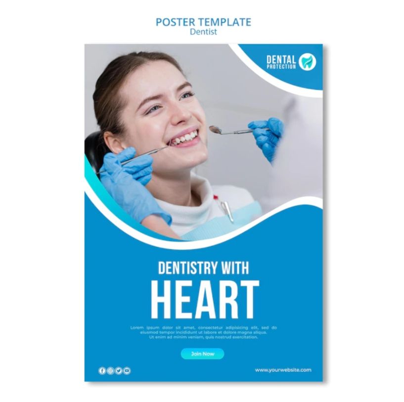 Free Dentistry Poster Design