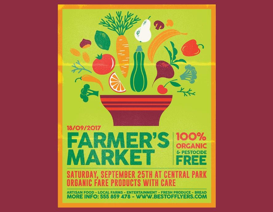 Free Farmers Market Poster Template