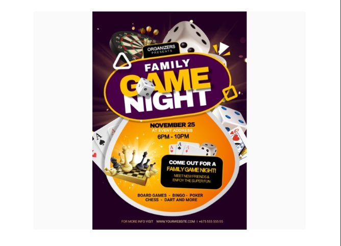Free Game Night Flyer
