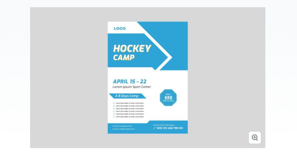Free Hockey Camp Flyer