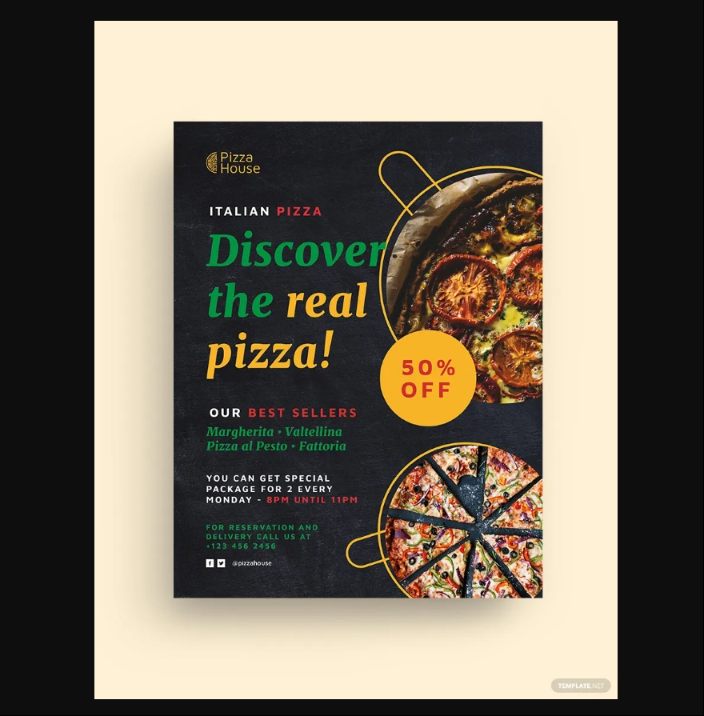 Free Italian Pizza Poster