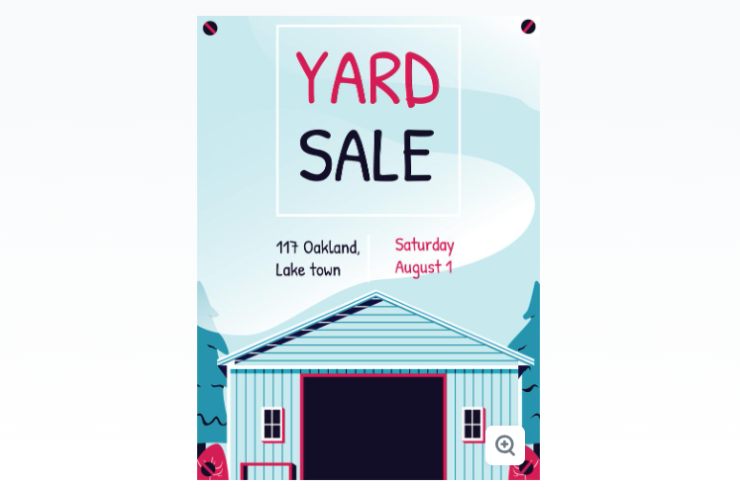 Free Minimal Yard Sign Poster