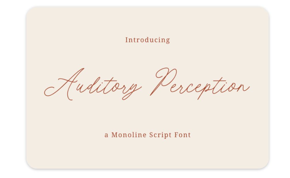 Free Monoline Script Font