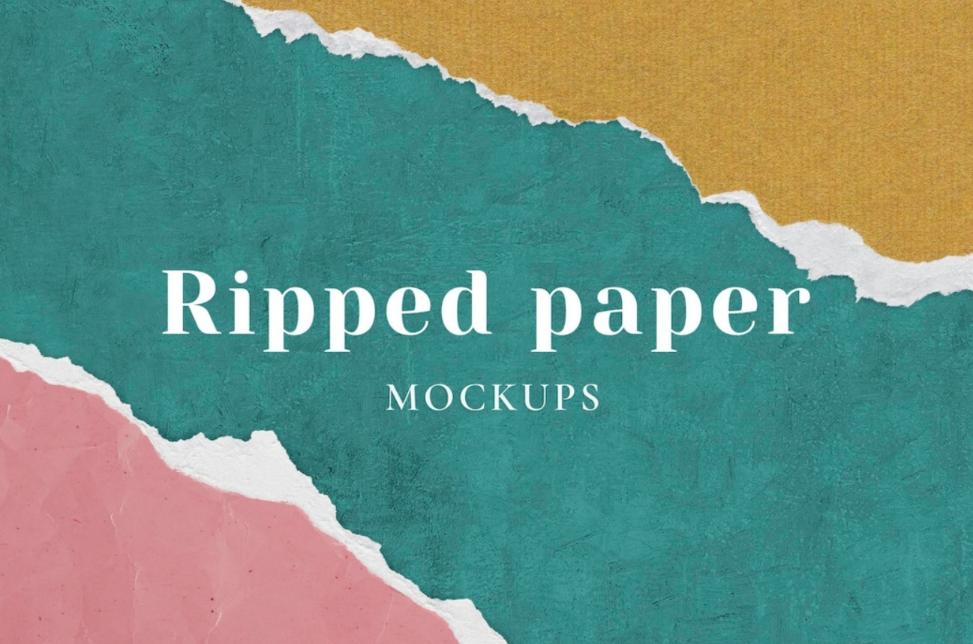 Free Ripped Paper Mockups