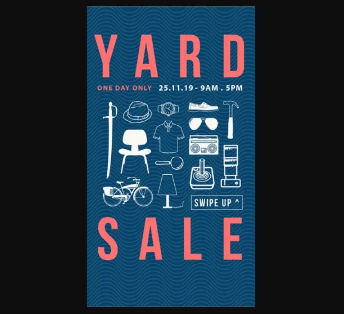Free Yard Sale Poster Design