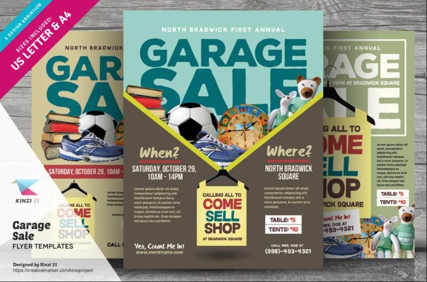 Garage Sale Flyer Templates