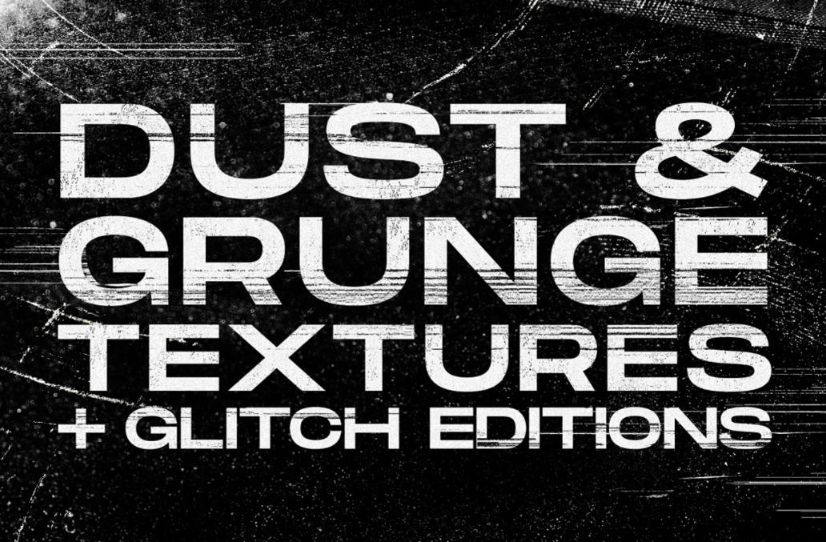 Grunge and Glitch Textures Set