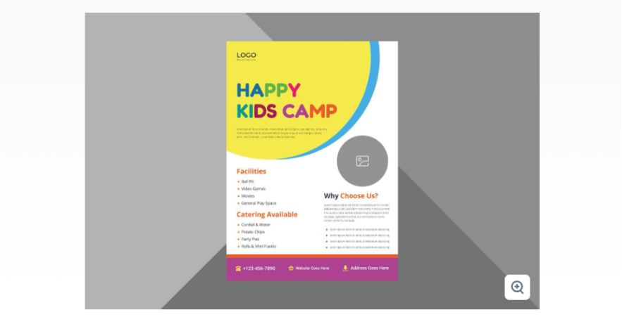 Happy Kids Camp Flyer Design
