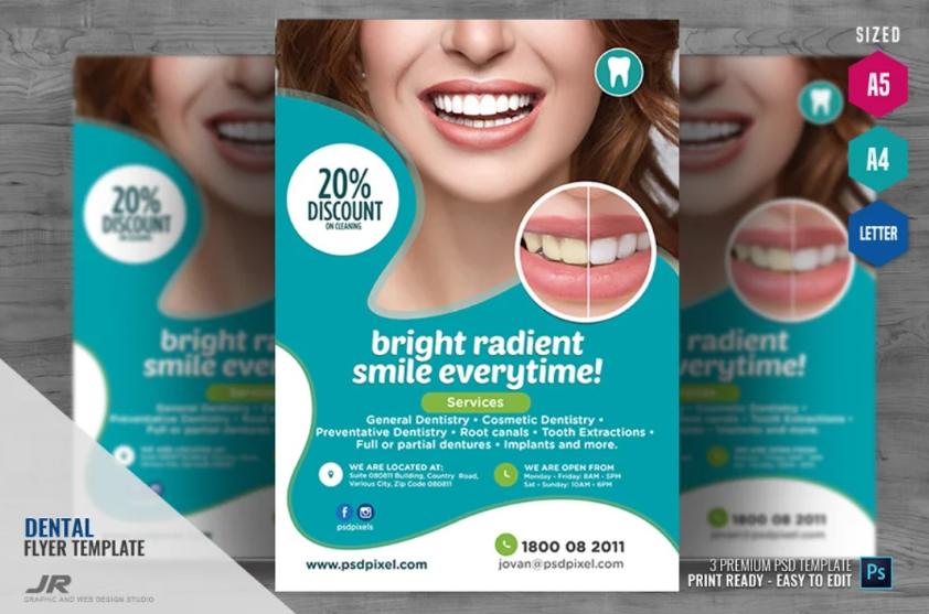 High Quality Dental Services Flyer
