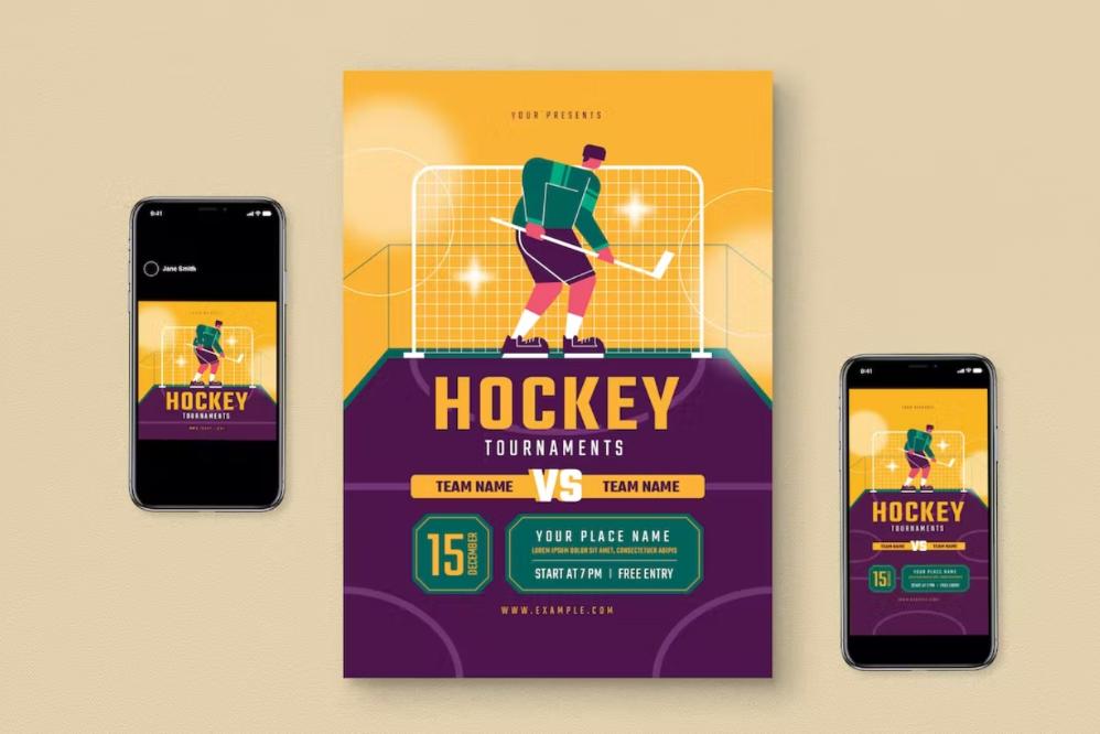 Hockey Tournaments Promotional Set