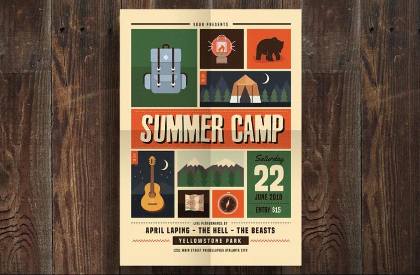 Indie Summer Camp Flyer Design
