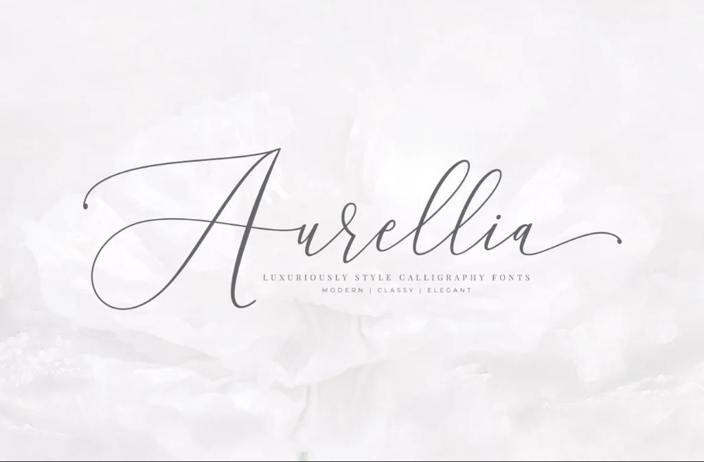 Luxurious Girly Font Style