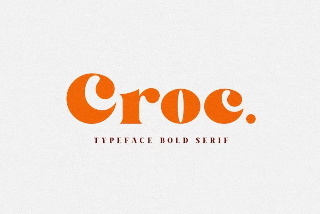 Mid Century Bold Serif Typeface