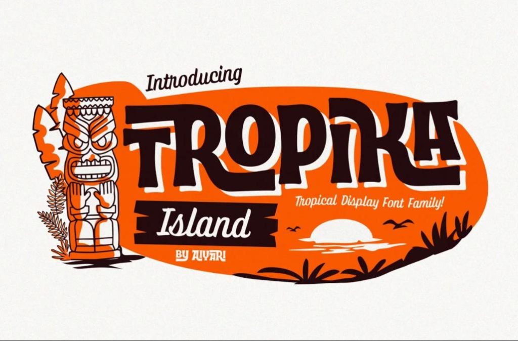 Mid Century Tropical Fonts