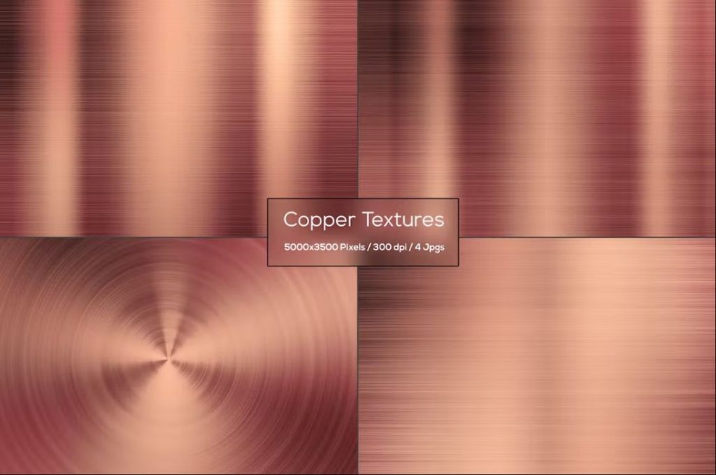 Minimal Copper Metal Backgrounds