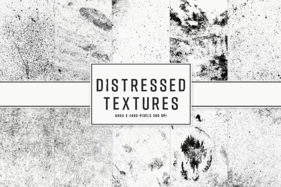Minimal Distressed Textures Set