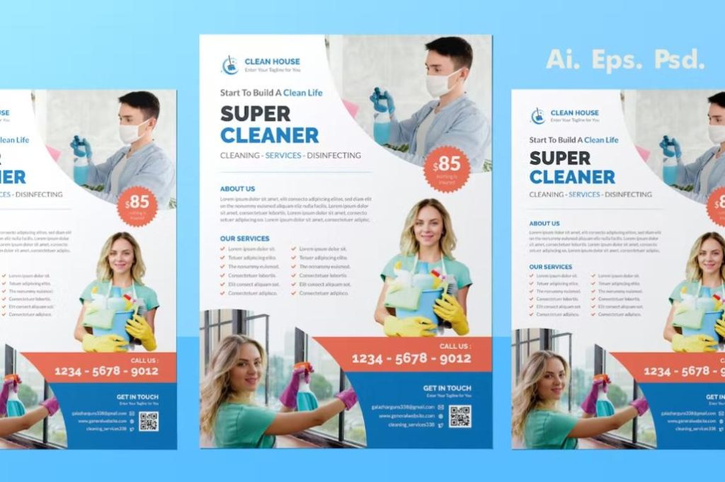 Minimal Home Cleaning Flyer