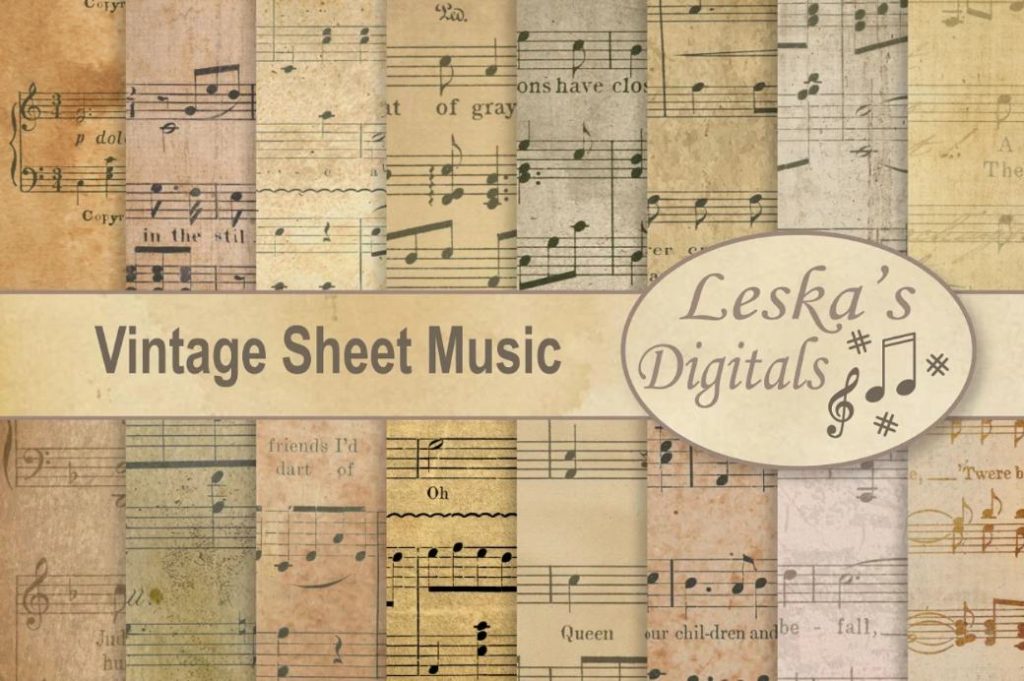 Music Sheet Digital Paper