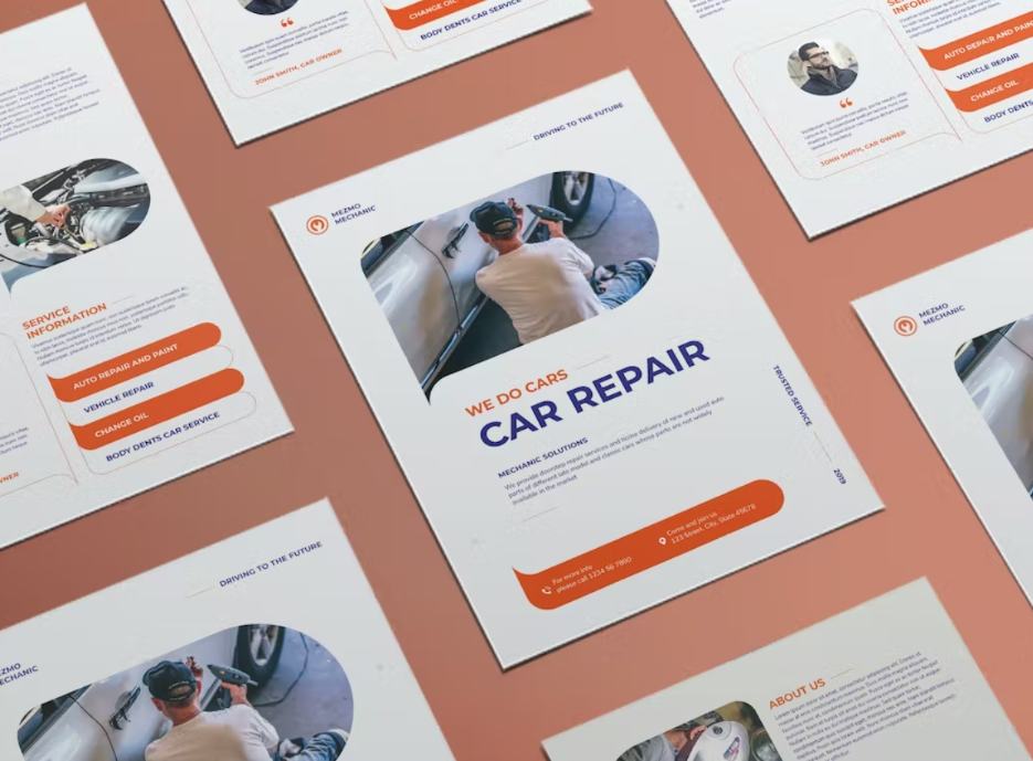 Print Ready Car Repair Flyer