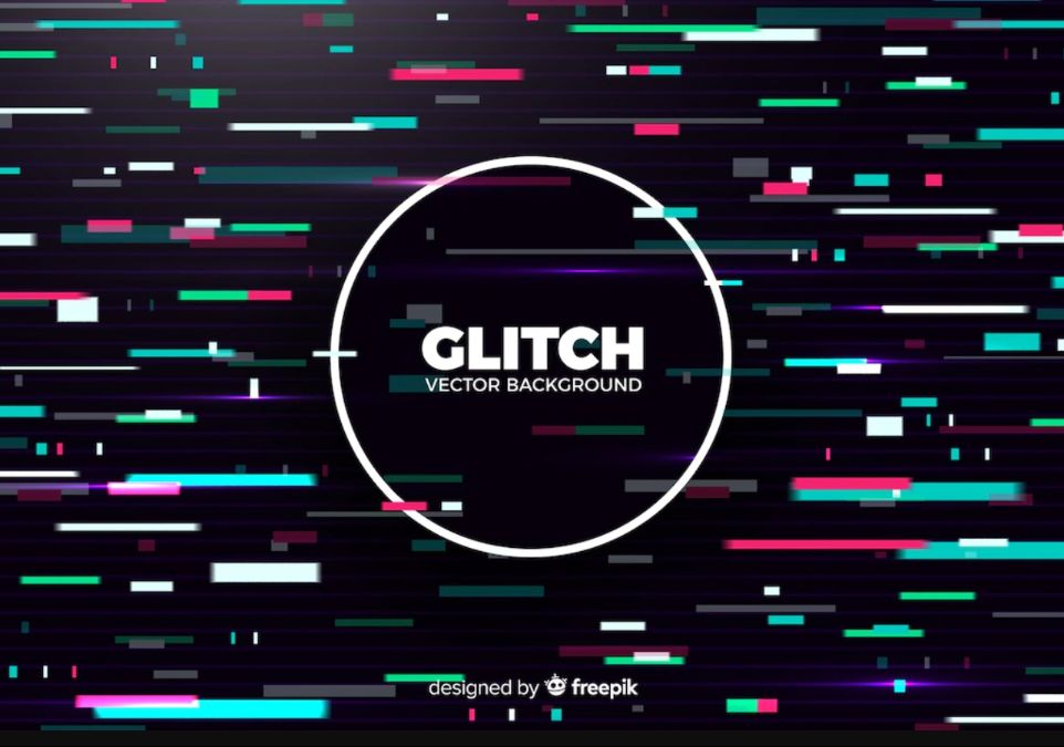 Professional Glitch Vector Background