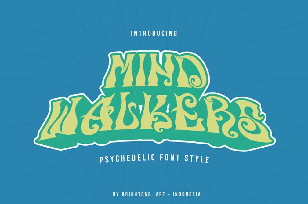Professional Psychedelic Font Style