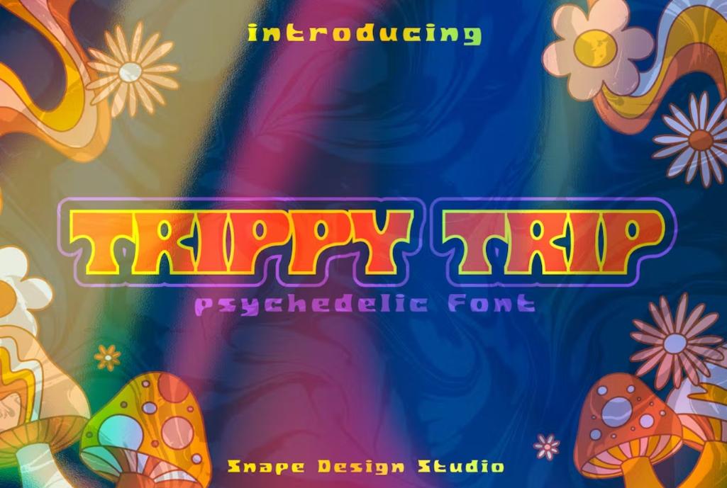 Psychedelic Trippy Style Fonts