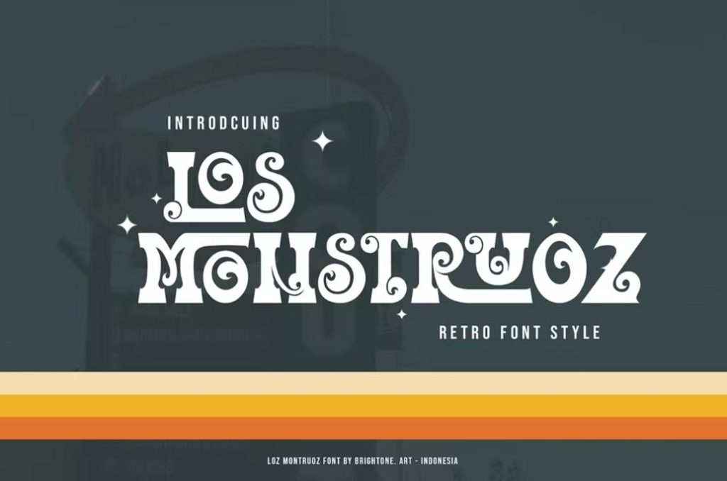 Retro Psychedelic Style Fonts