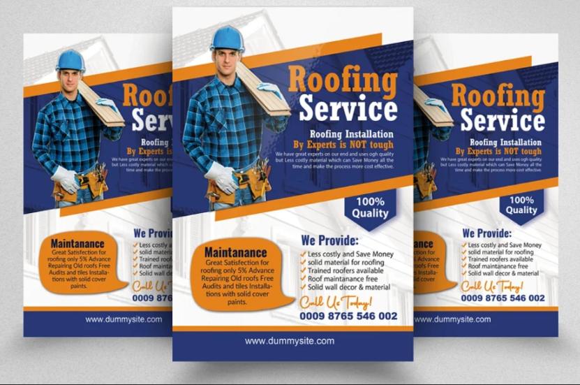 Roofing Expert Poster Design