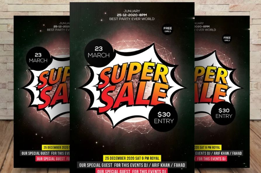 Super Sale Flyer Design