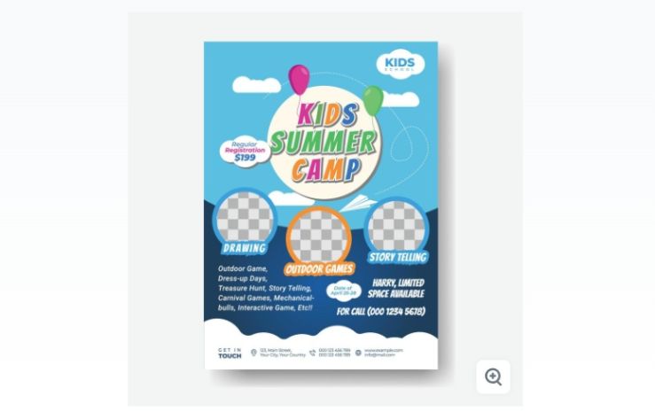 Vector Kids Camp Flyer