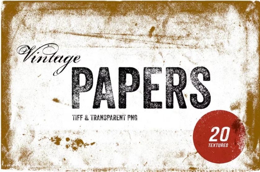 Vintage Paper Textures PNG