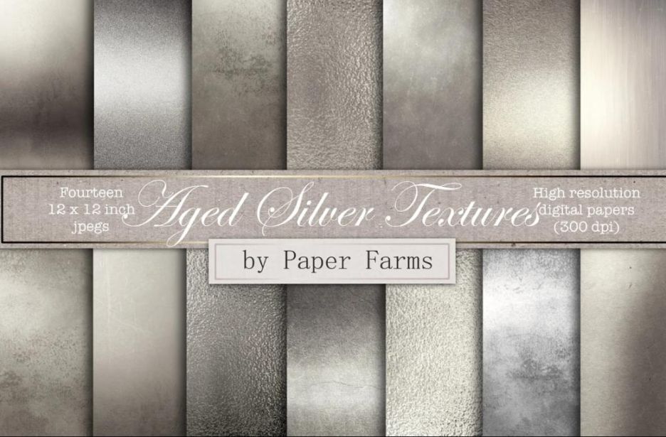 Vintage Silver Foil Textures