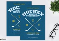 Hockey Tournament Flyer Template