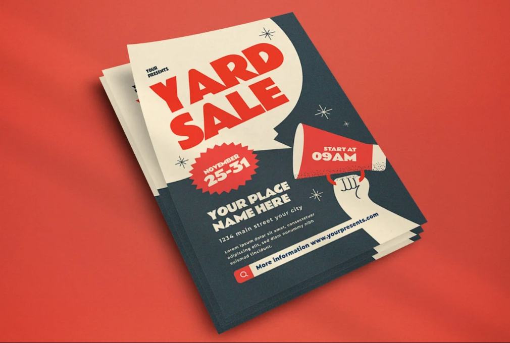 Yard Sale Advert Flyer Design